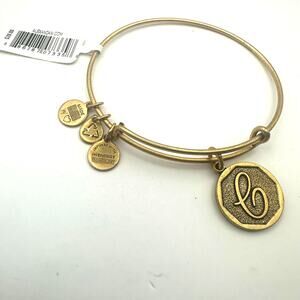 Alex + Ani Gold Initial C Bangle Bracelet NWT Costume Jewelry Casual